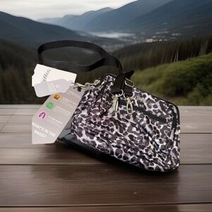 Baggallini Triple Zip Small Crossbody Bag for Women - 8 x 6 Lightweight